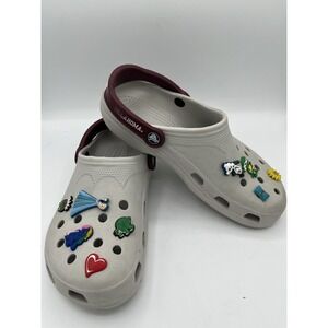 OU Oklahoma Crocs With Charms Women's 10/11, Men's 8/9